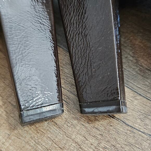 Enzo Angliolini Brown Suede Leather Strappy Buckle Detail Chunky Heel Shoes 6 - Picture 13 of 16